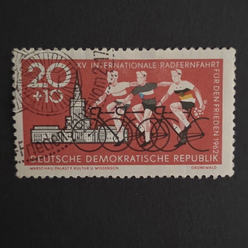 Vintage stamp collection used, 6 pieces from DDR and Romania 1960-1962