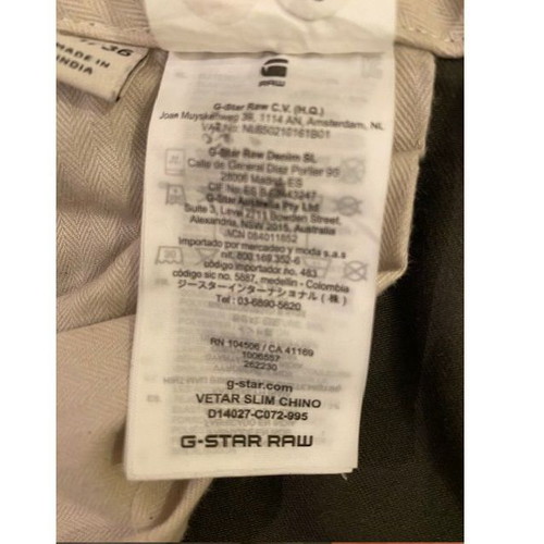 G-Star Raw Vetar Pants No 31 like new, gray