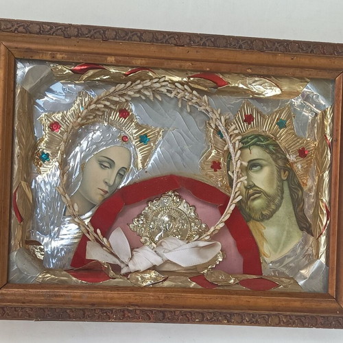 Vintage stefanochiki with Virgin Mary and Jesus used