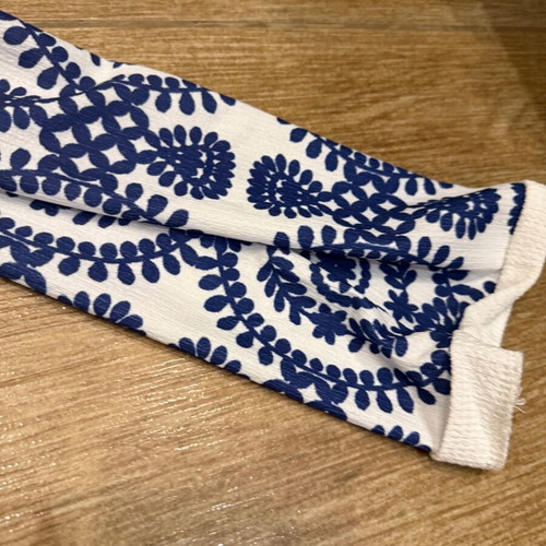 Tunic, white and blue, size S