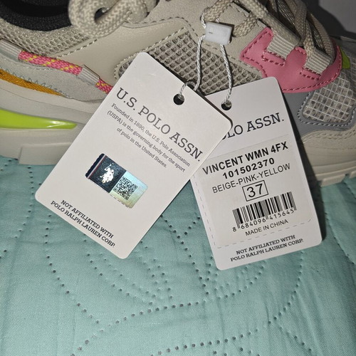 U.S. Polo Assn. Vincent Wmn 4Fx sneakers new, multicolor, size 37