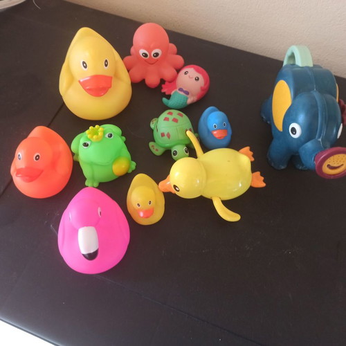 Bath toys used