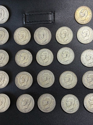 Ασημένια 20δραχμα 1960 Β. Παύλου μεταχειρισμένα, πακέτο 30