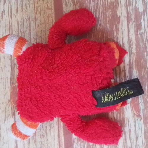 Vintage plush Monster Red Korimco Monstrous Cyclops used