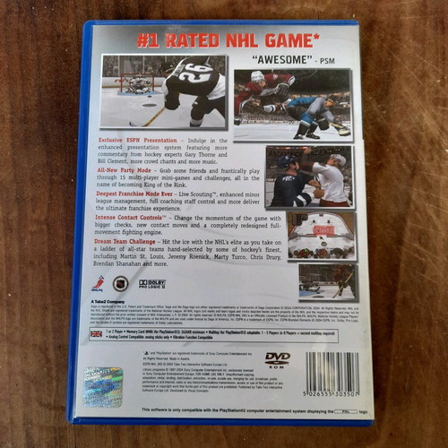 ESPN NHL 2K5 PlayStation 2 game like new