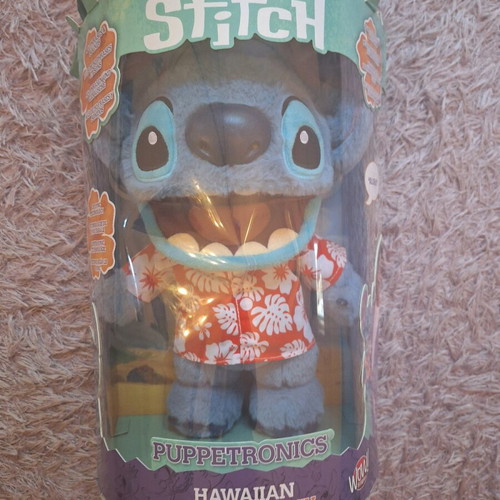 Stitch talking plush like new with original box