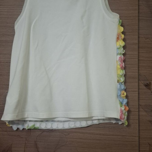 Mayoral sleeveless blouse used, colorful floral design, size 158 cm, age 14
