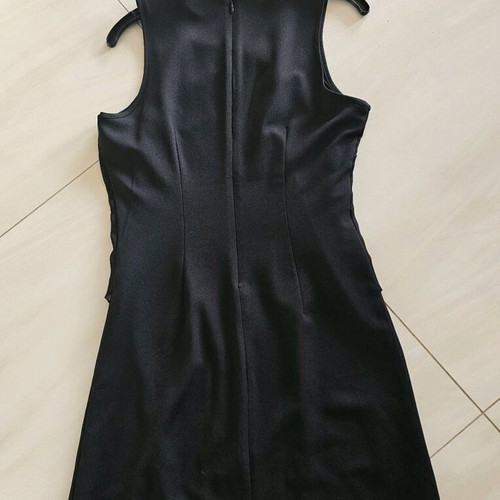 S.Oliver viscose dress with transparencies xsmall like new, black