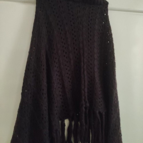 Knitted women's brown cape Sugah by Skondras S/M used