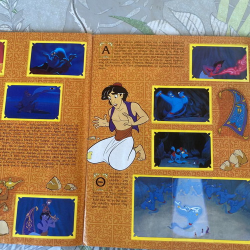 Panini Aladdin sticker album 1993, used, complete 100%