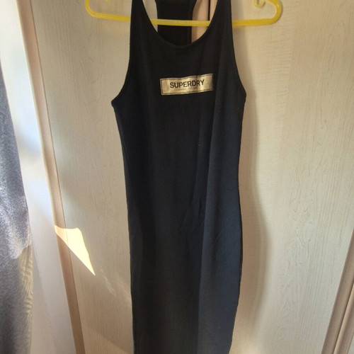 Superdry dress black like new, size S, cotton
