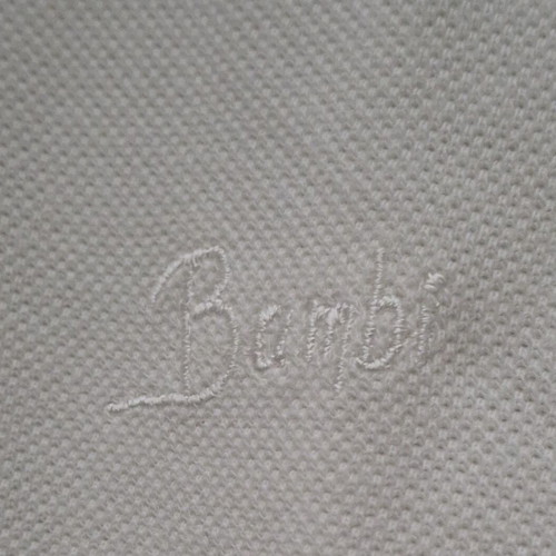 Bambi polo-style short sleeve shirt for kids, off-white