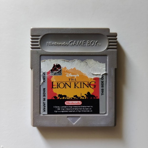 Lion King Game Boy cartridge used, English version