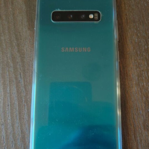 Samsung S10 Plus used, broken screen, blue