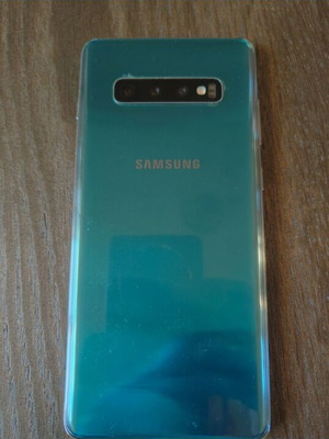 Samsung S10 Plus used, broken screen, blue