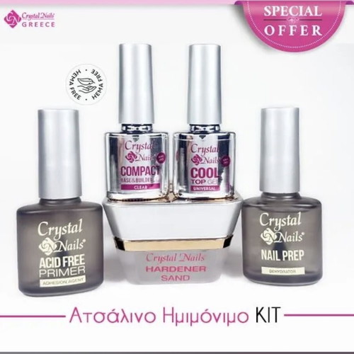 Grystal Nails steel semi-permanent kit like new