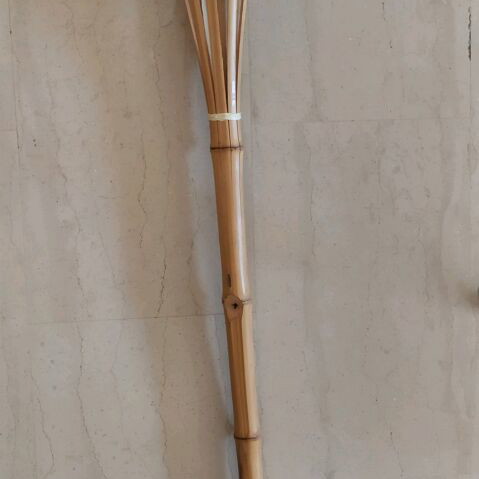 Wooden Davlos torch like new, height 1.30 m