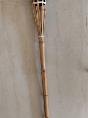Wooden Davlos torch like new, height 1.30 m