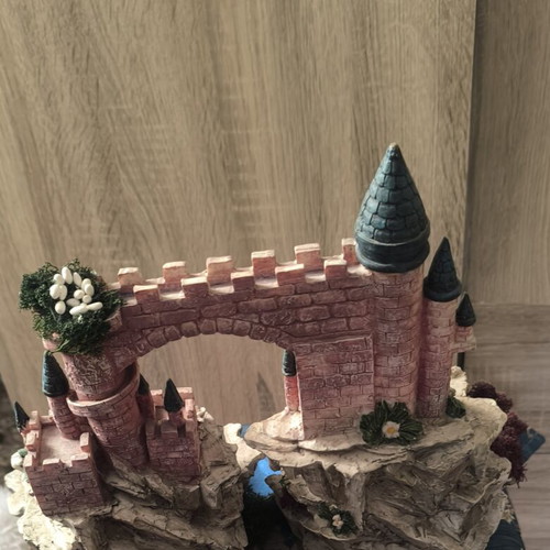 Fantasy Castle Diorama handmade, like new decorative piece