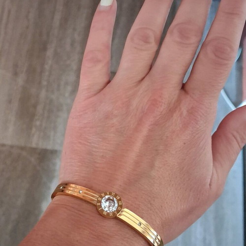 Fashion jewelry bracelet new, stainless steel, gold color