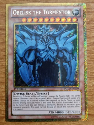Obelisk the Tormentor PGLD Premium Gold 1st Edition near mint
