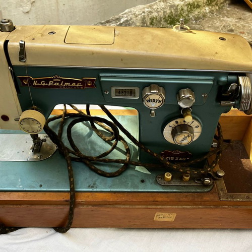 Vintage Princess A. G. Palmer sewing machine used, electric with treadle