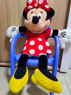 Minnie Mouse plush doll, 68cm, classic red and white polka dot dress