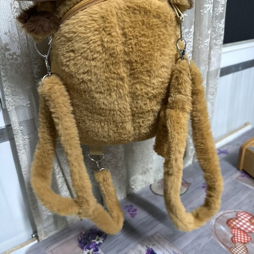 Plush Capybara Backpack used, kawaii soft toy bag