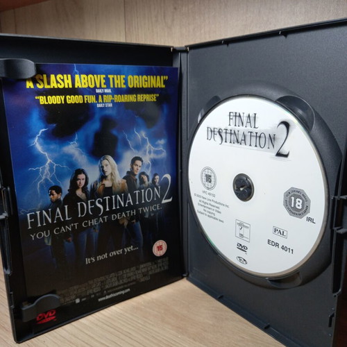 Final Destination 2 DVD like new with English subtitles