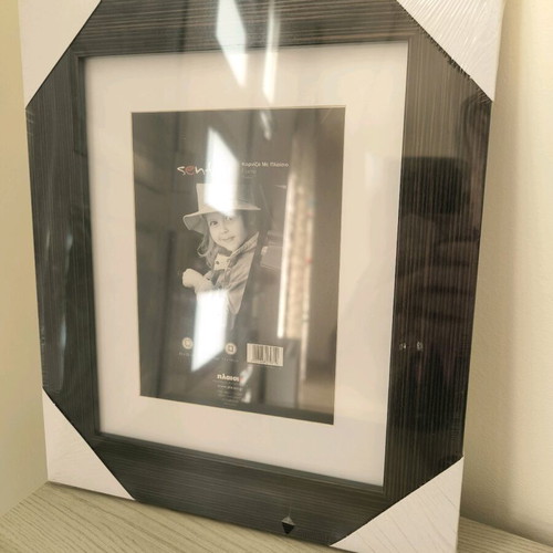 Photo frames new, pack of 4, wooden dark brown 20x25 cm
