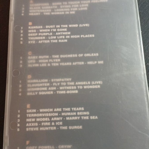 Classic Metal Ballads II cassette tapes used, rock collection of 3