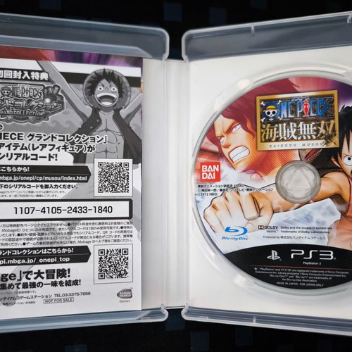 One Piece Pirate Warriors PS3 game like new, Japanese version NTSC-J