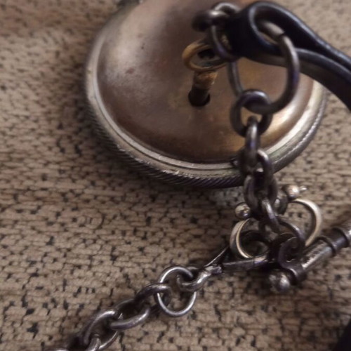 Louis Perret Les Brenets pocket watch used, silver, Ottoman era