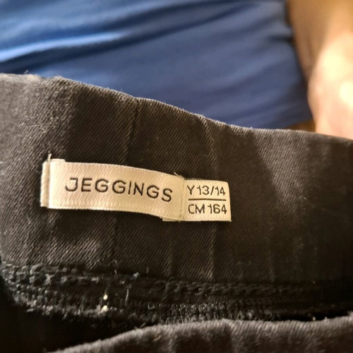 OVS Jeggings girls elastic black jeans pants like new
