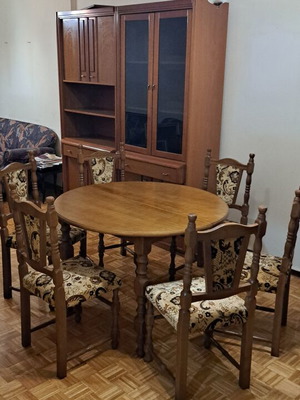 Dining table set for 6 like new by Anastasiadis Serres