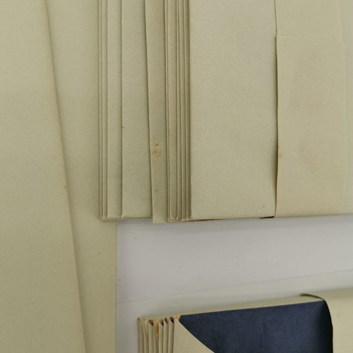 Envelopes and letter sheets used, pack of 25, vintage 1950