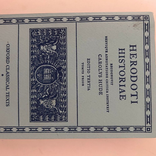 Herodoti Historiae like new, Carolus Hude, Kardamitsa editions 1908