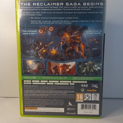 Halo 4 Xbox 360 game, English edition, complete with booklet and 2 discs