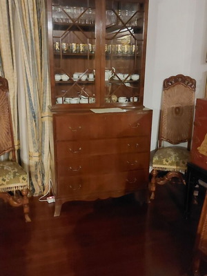 Βιτρίνα Art Deco Σαρίδης με κρυφό σεκρετέρ και συρτάρια σαν καινούργιο