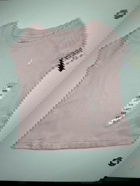 Polo Ralph Lauren Παιδική Μπλούζα Ροζ (2T) 100% Βαμβάκι