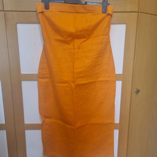 Mango dress orange like new, size L