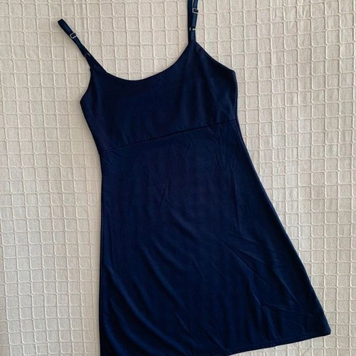 90s dress size S, black and blue