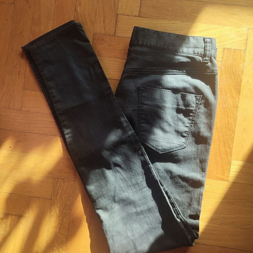 Diesel women's black pants made of lightweight cotton fabric like new, sizes S/M