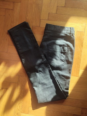 Diesel women's black pants made of lightweight cotton fabric like new, sizes S/M