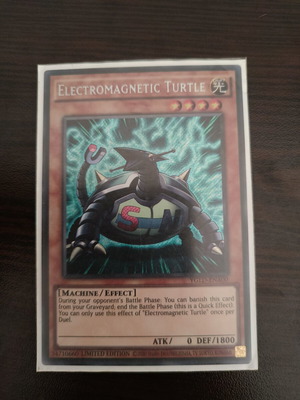 Yu-Gi-Oh Electromagnetic Turtle Secret Rare Limited Edition card like new