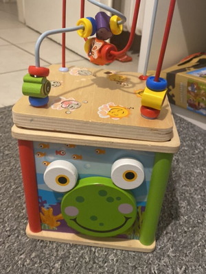 Wooden baby toy used