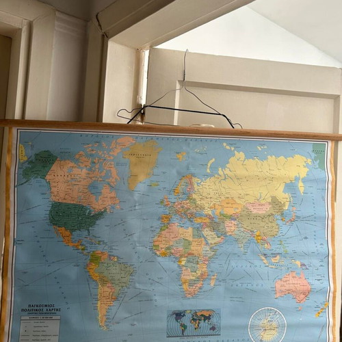 World Political Map like new, Loukopoulos edition, scale 1:40,000,000