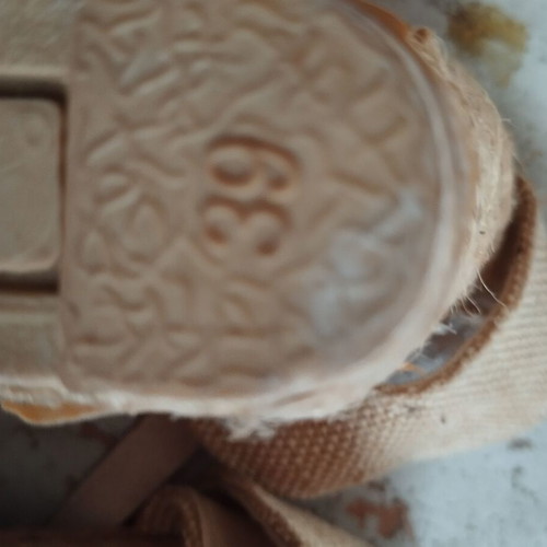 Espadrilles orange with heel new