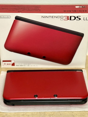 Nintendo 3DS XL σε χρώμα Red x Black σαν καινούργιο, πλήρες σε κουτί