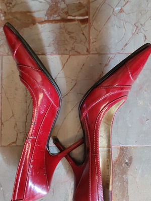 Gianfranco Ferre vintage red patent leather pumps